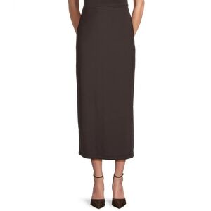 GB Solid Dark Brown Maxi Skirt Size Medium